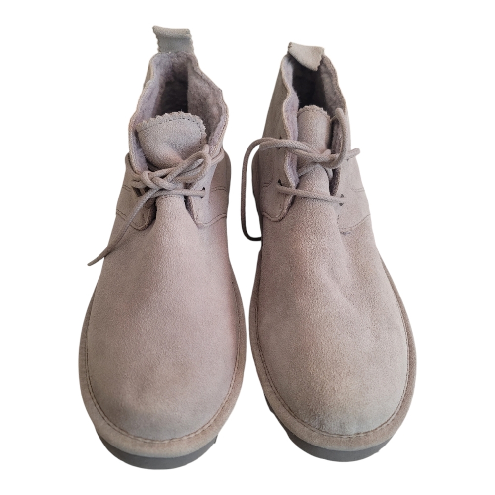 Bearpaw Women's Slip On Skye Chukka Bootie Winter Gray Fog Suede Boot Sz 12 New - Picture 10 of 10